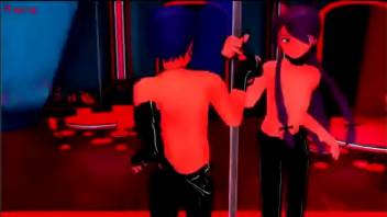 (MMD GAY)  Kaito and Gakupo hot pole dance