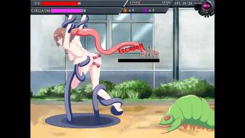 hentai having sex with men and monsters in Orgafighter ryona act sex game